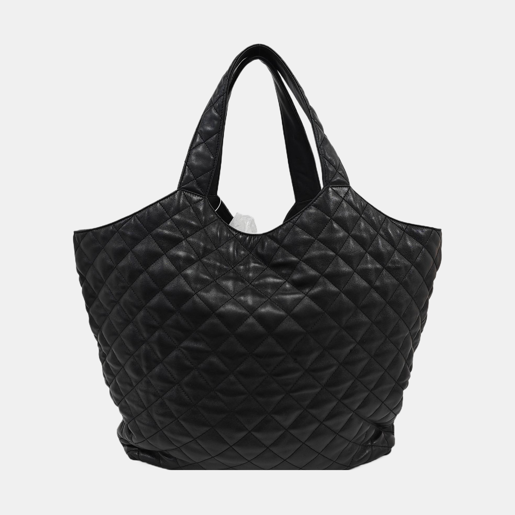 ICARE Extra Large Quilted Lambskin Black