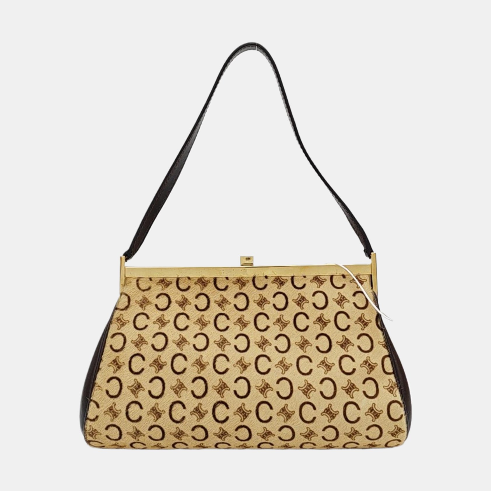 Fabric Shoulder Bag Beige