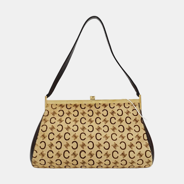Fabric Shoulder Bag Beige