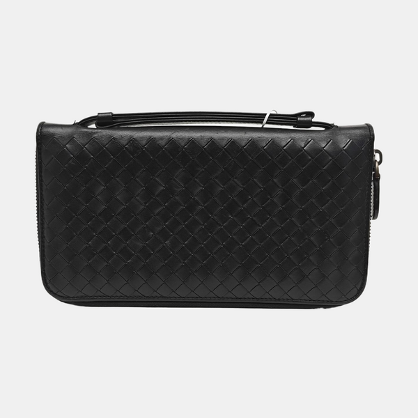Calfskin Top Handle Bag Black