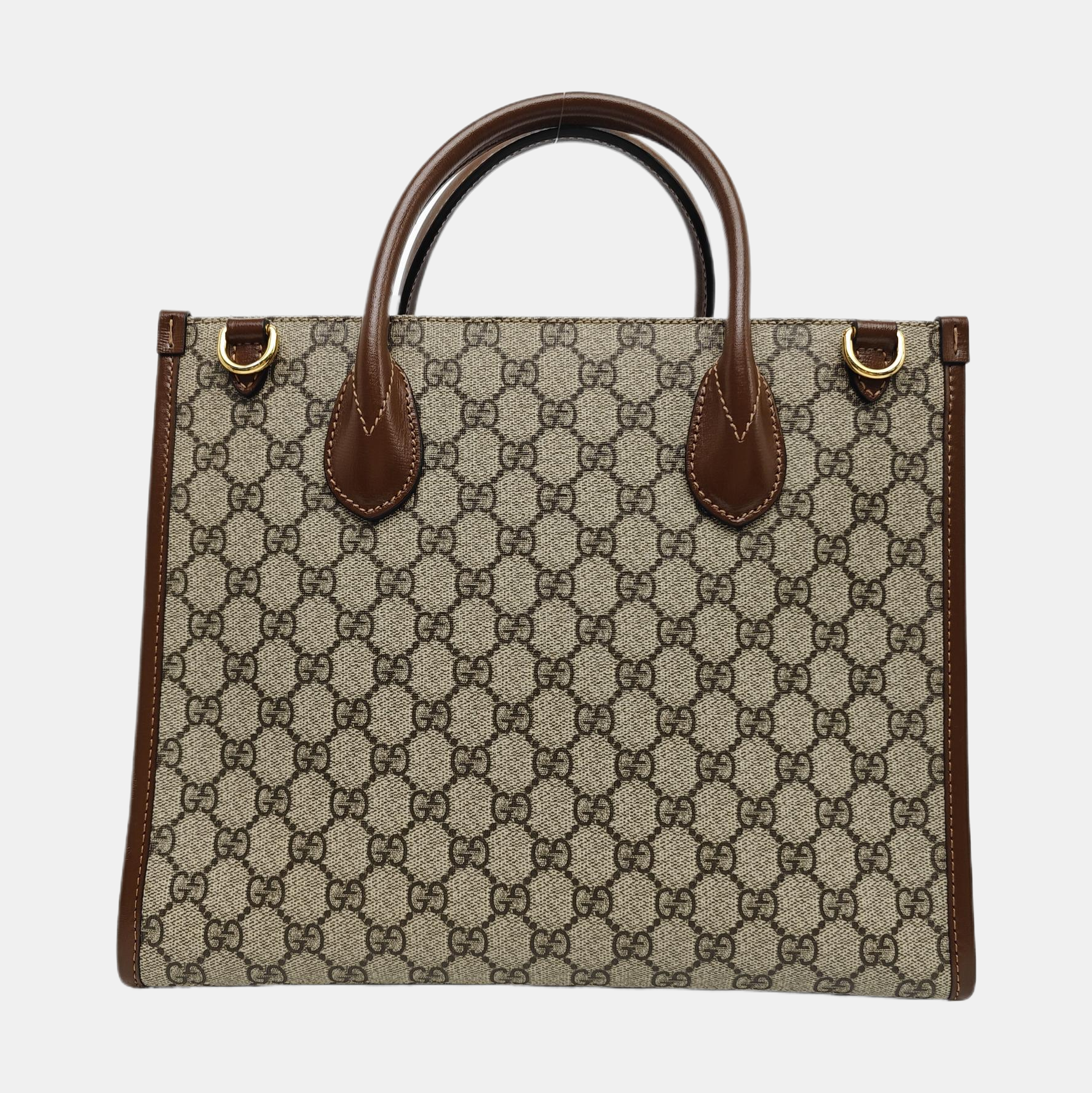 Retro Small Monogram Coated Canvas Brown