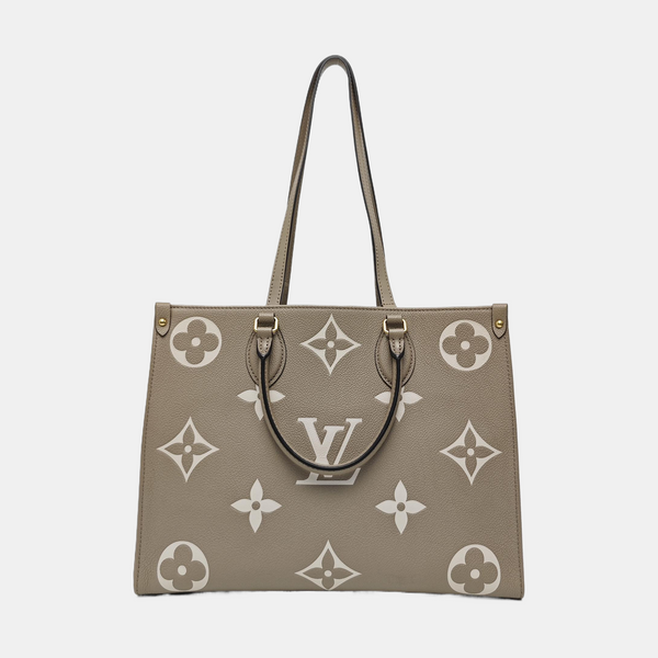 ONTHEGO MM Monogram Calfskin Gray