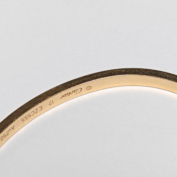 LOVE 18k Rose Gold Bangle