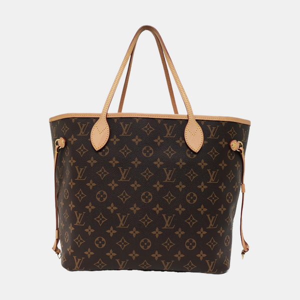 NEVERFULL MM Monogram Coated Canvas Brown