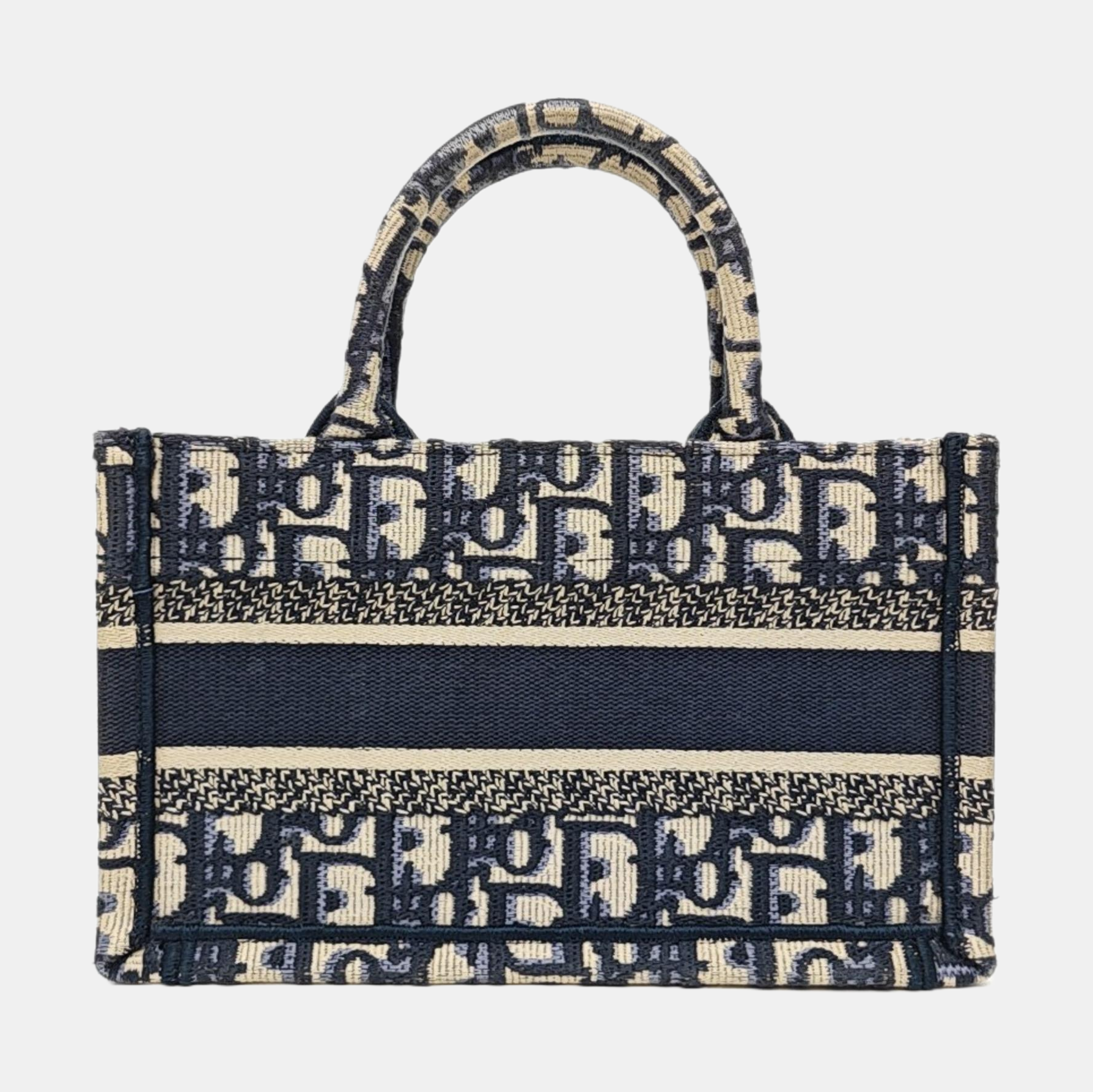 Book Tote Mini Oblique Canvas Blue