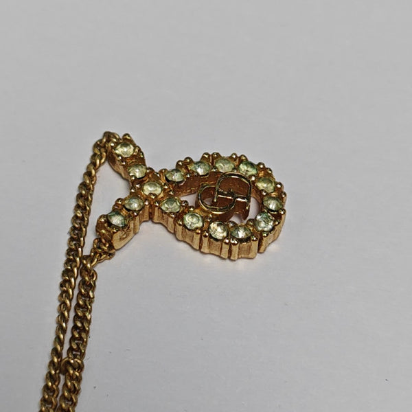 Petit CD Metal Gold Necklace