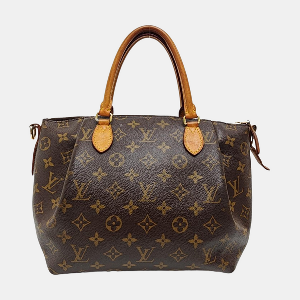 TURENNE Monogram Coated Canvas Brown