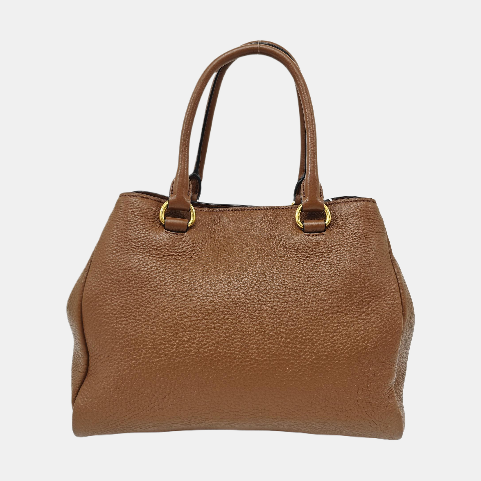 Calfskin Shoulder Bag Brown