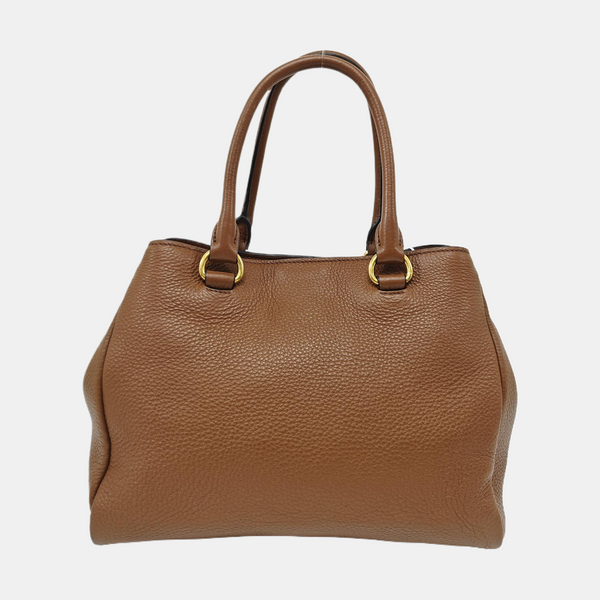 Calfskin Shoulder Bag Brown