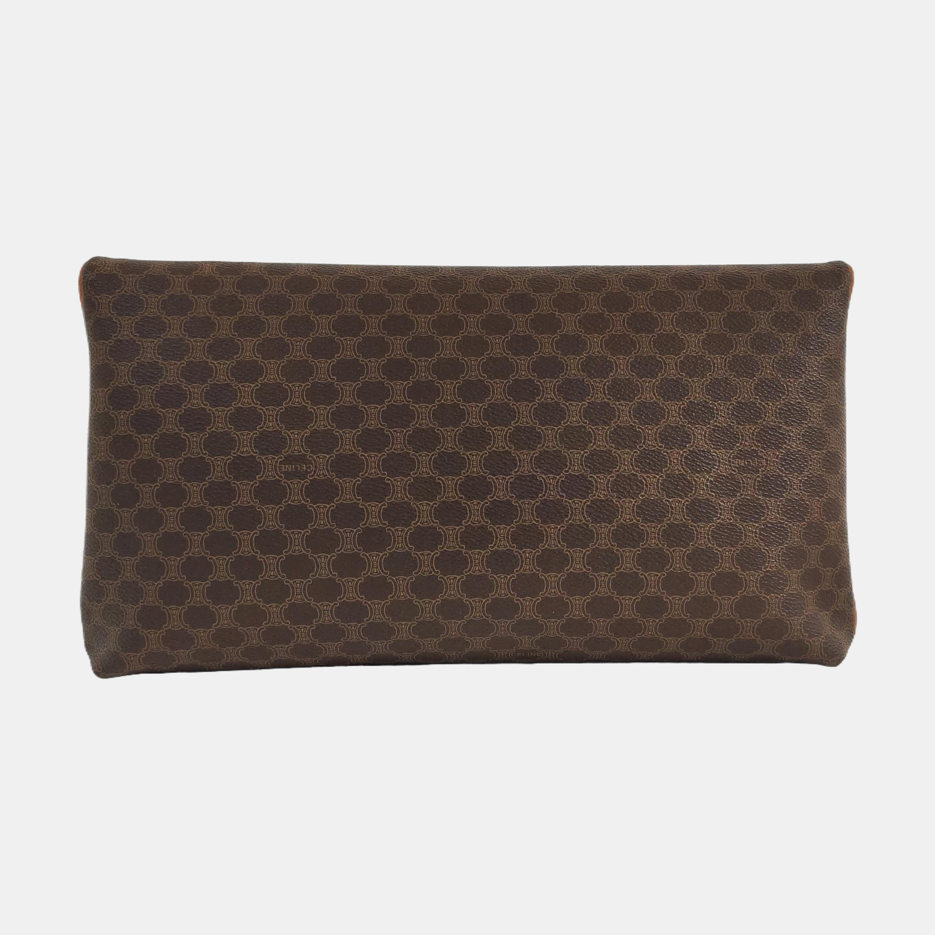 MACADAM CLUTCHES Coated Canvas Brown
