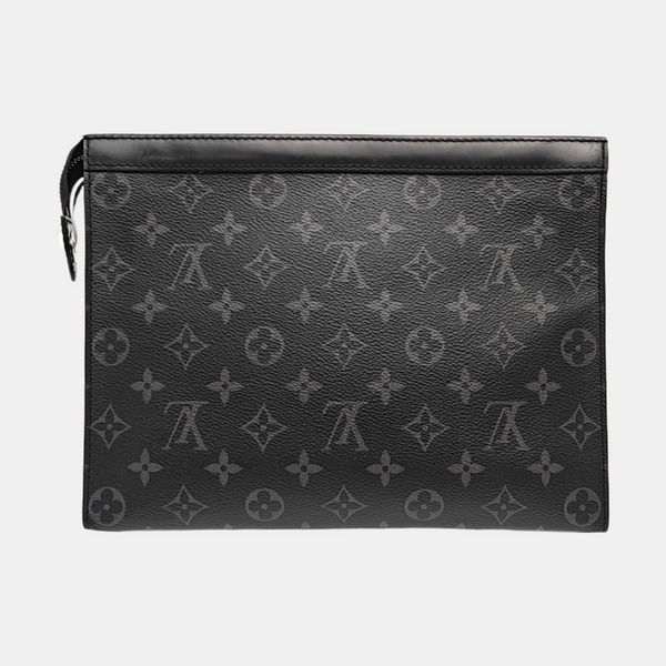 Pochette Voyag MM Monogram Coated Canvas Black