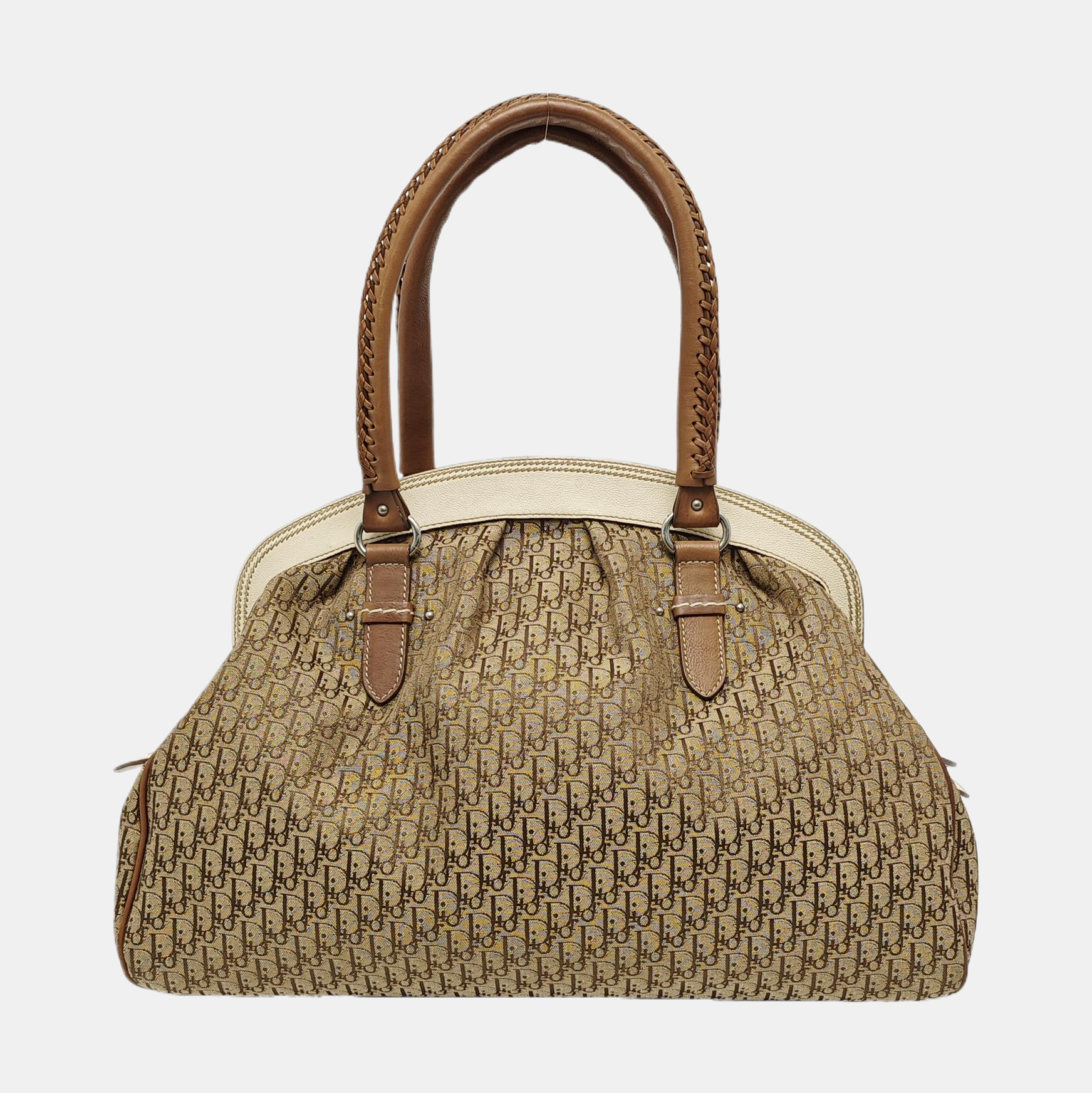 Canvas Top Handle Bag Brown