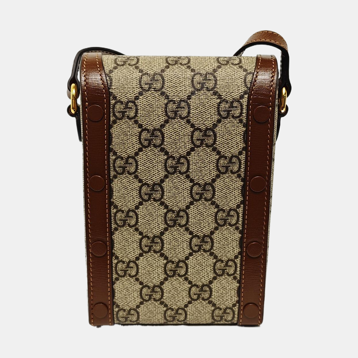 Mini Horsebit 1955 de lona revestida beige
