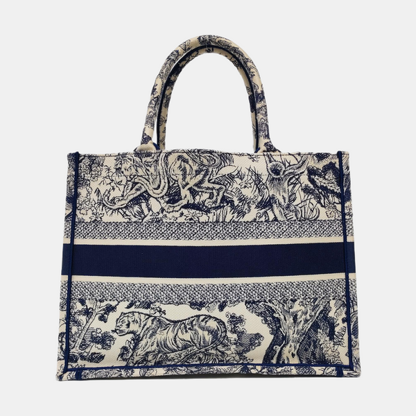 Book Tote Medium Canvas Blue