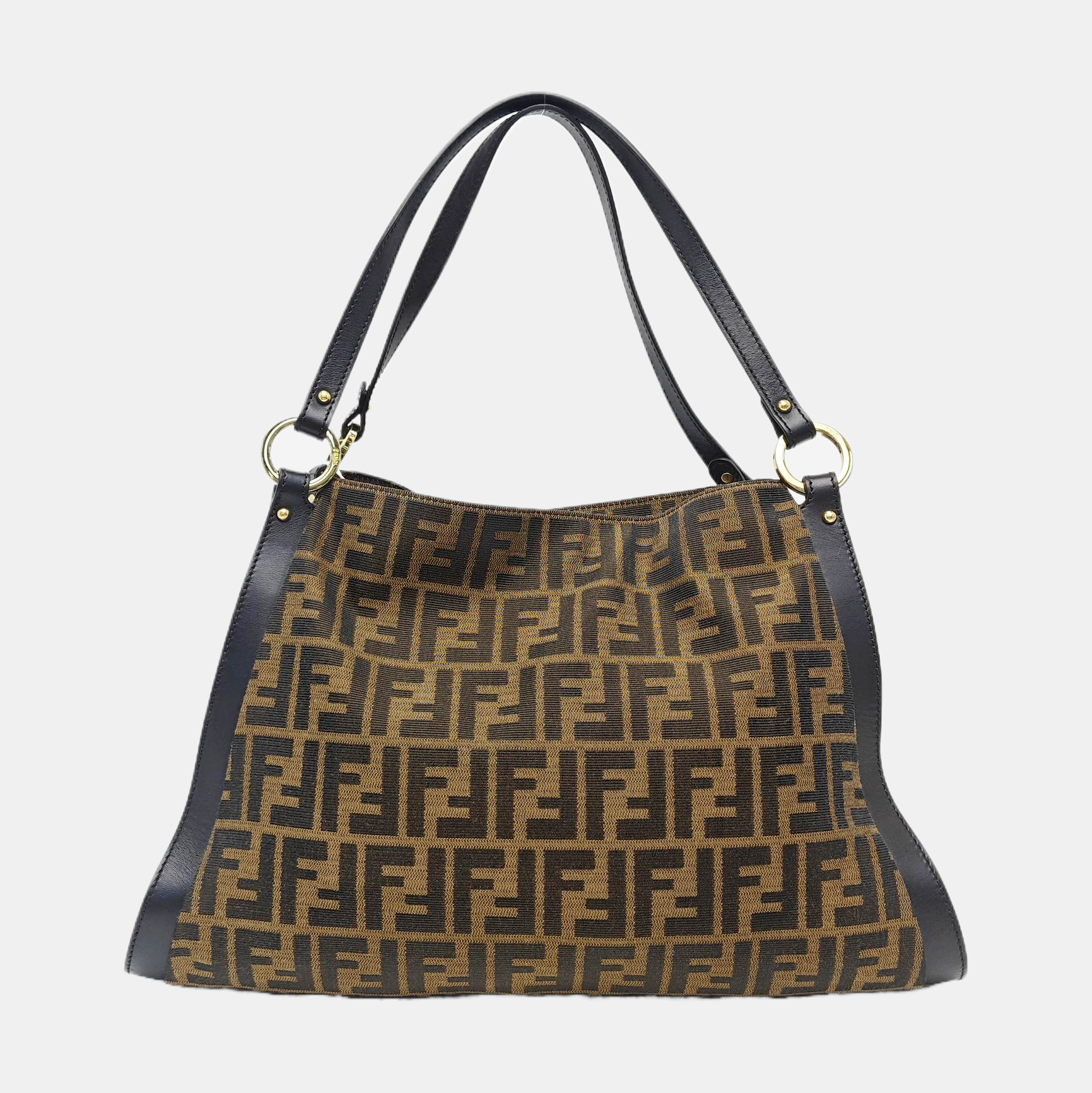 Canvas Top Handle Bag Brown
