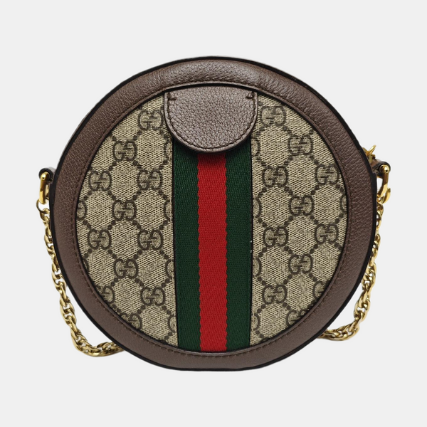 Ophidia Mini Monogram Coated Canvas Beige