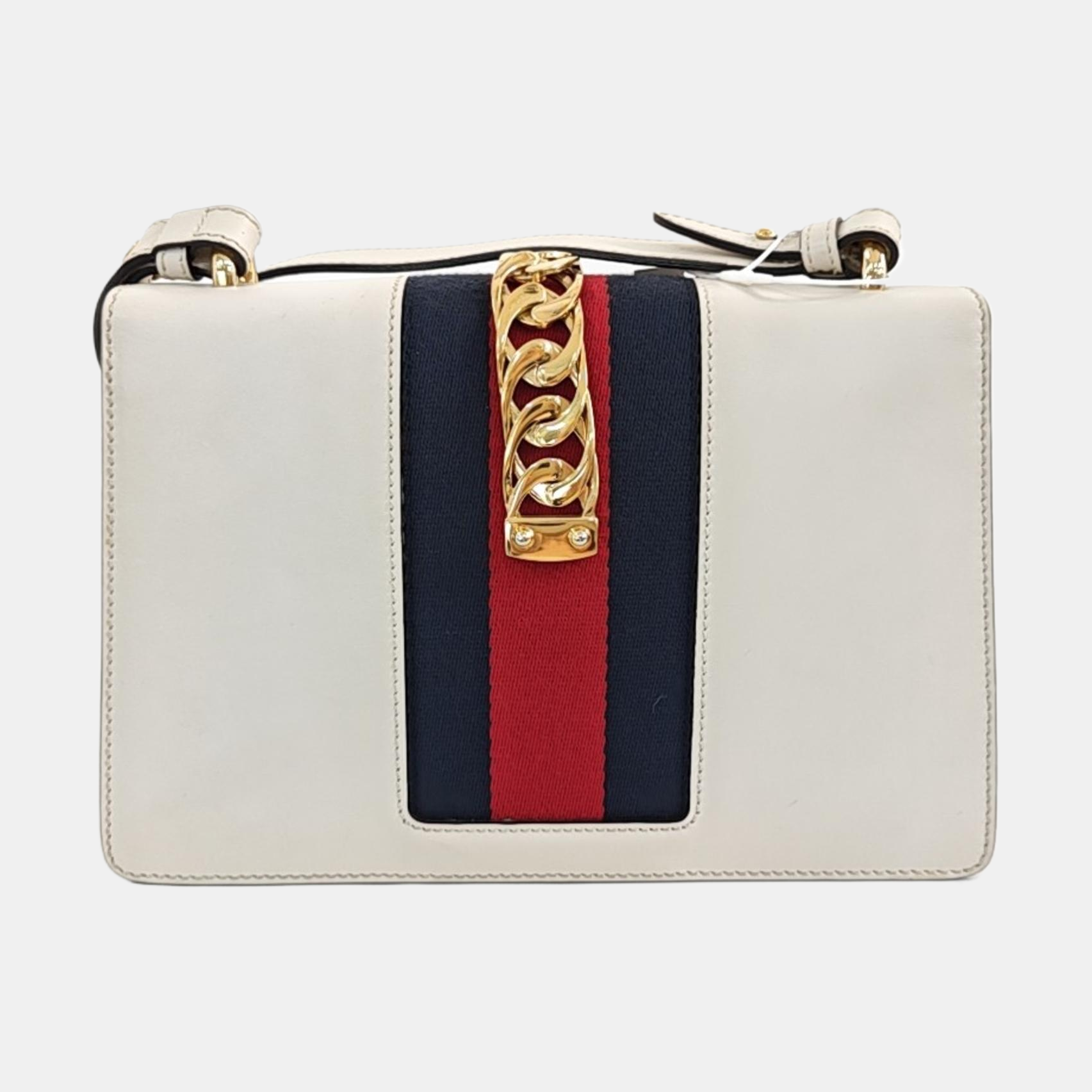 Sylvie Small Calfskin White