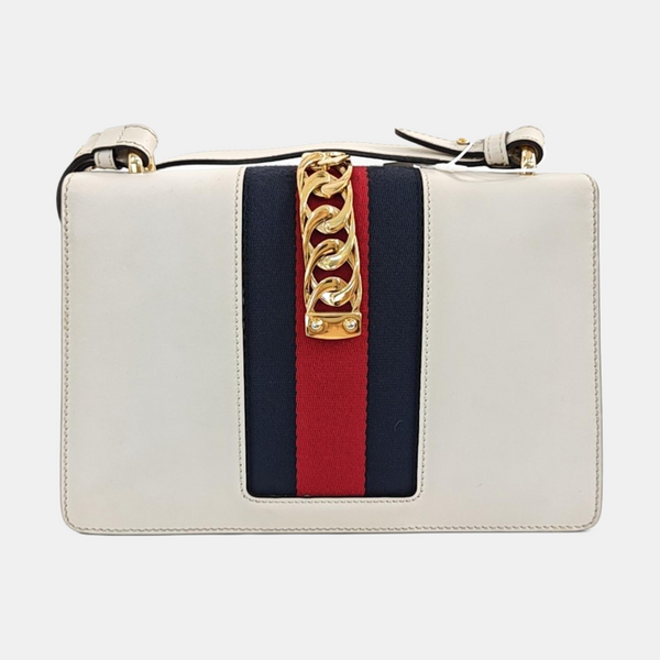 Sylvie Small Calfskin White