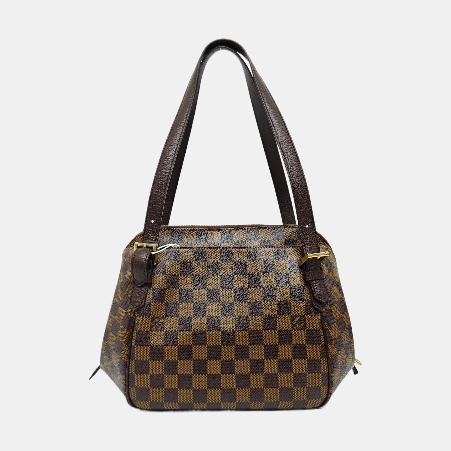 RIVINGTON Damier Ebene Coated Canvas Brown