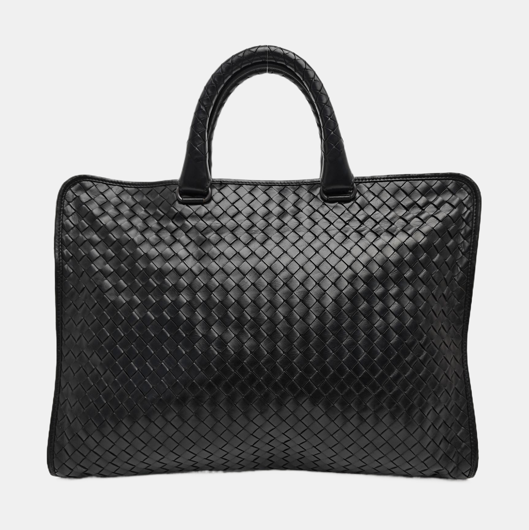 Calfskin Top Handle Bag Black