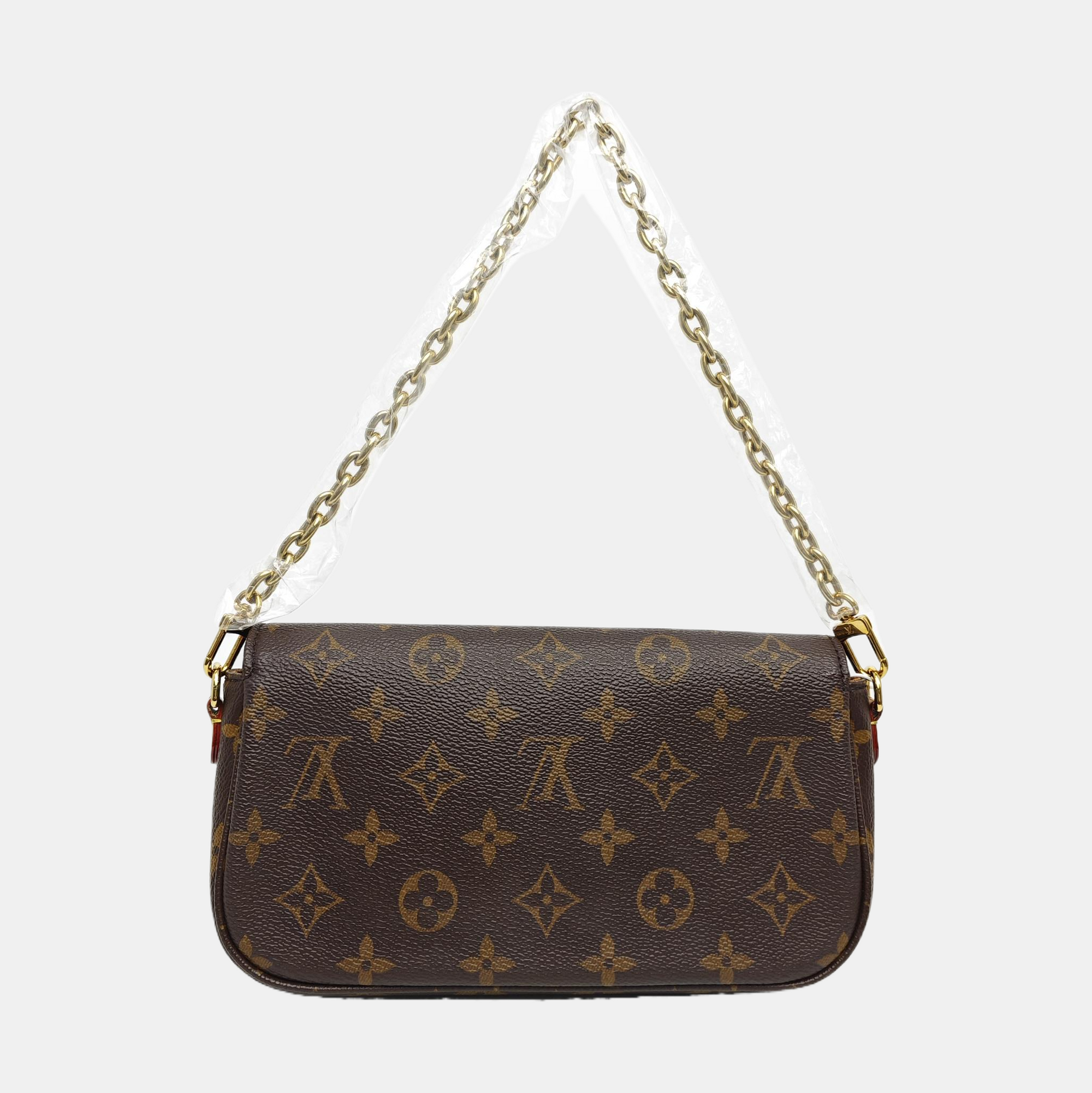 IVY Monogram Coated Canvas Brown