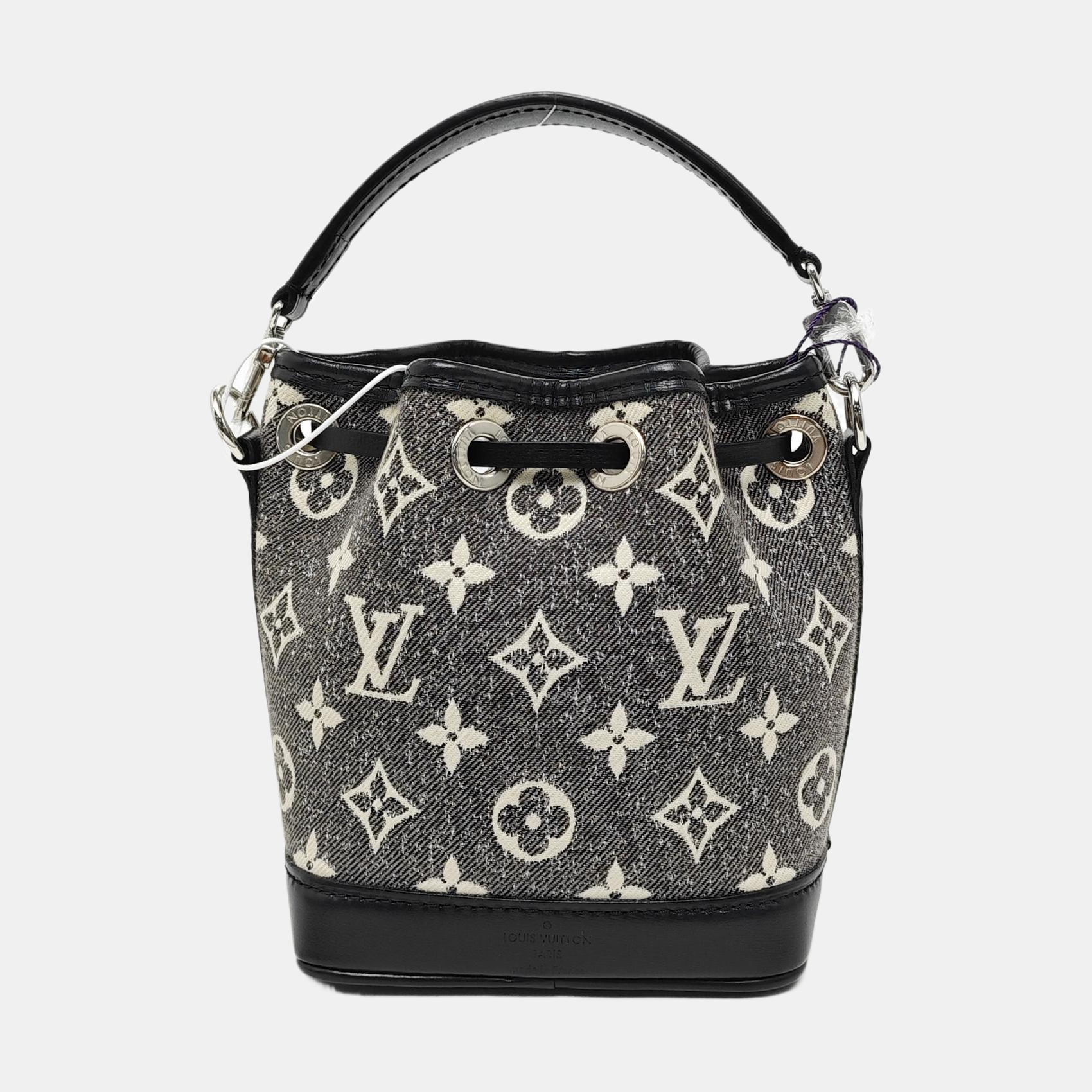 NOÉ Nano Monogram Canvas Gray