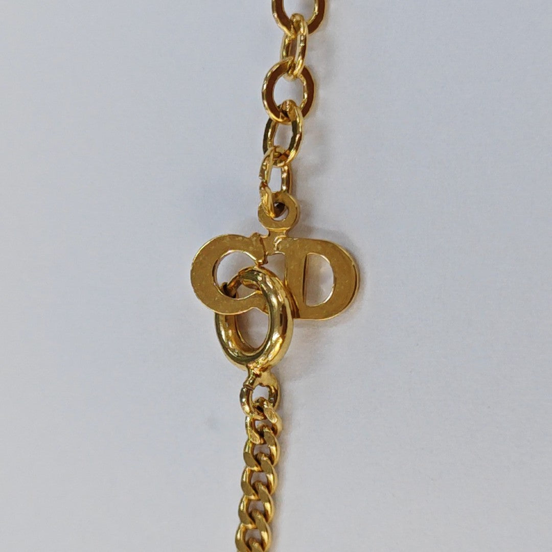 Petit CD Metal Gold Necklace