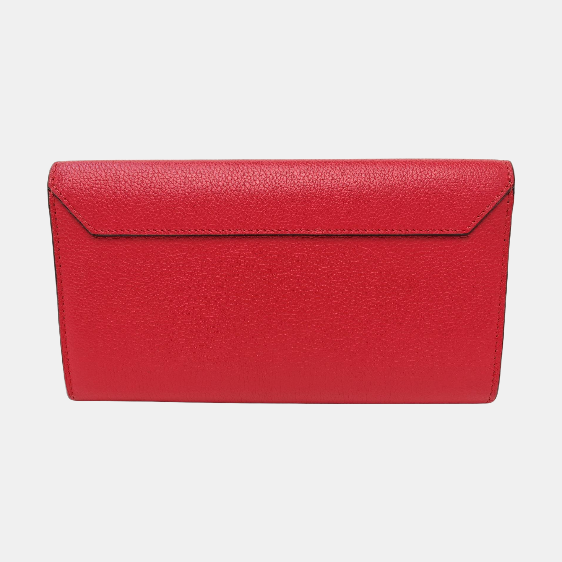 LOCKME BB Calfskin Red Wallet