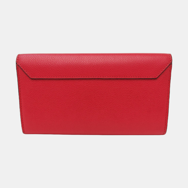 LOCKME BB Calfskin Red Wallet