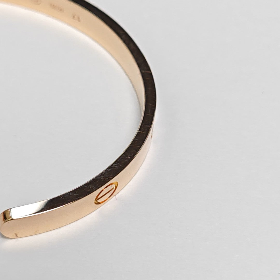 LOVE 18k Rose Gold Bangle