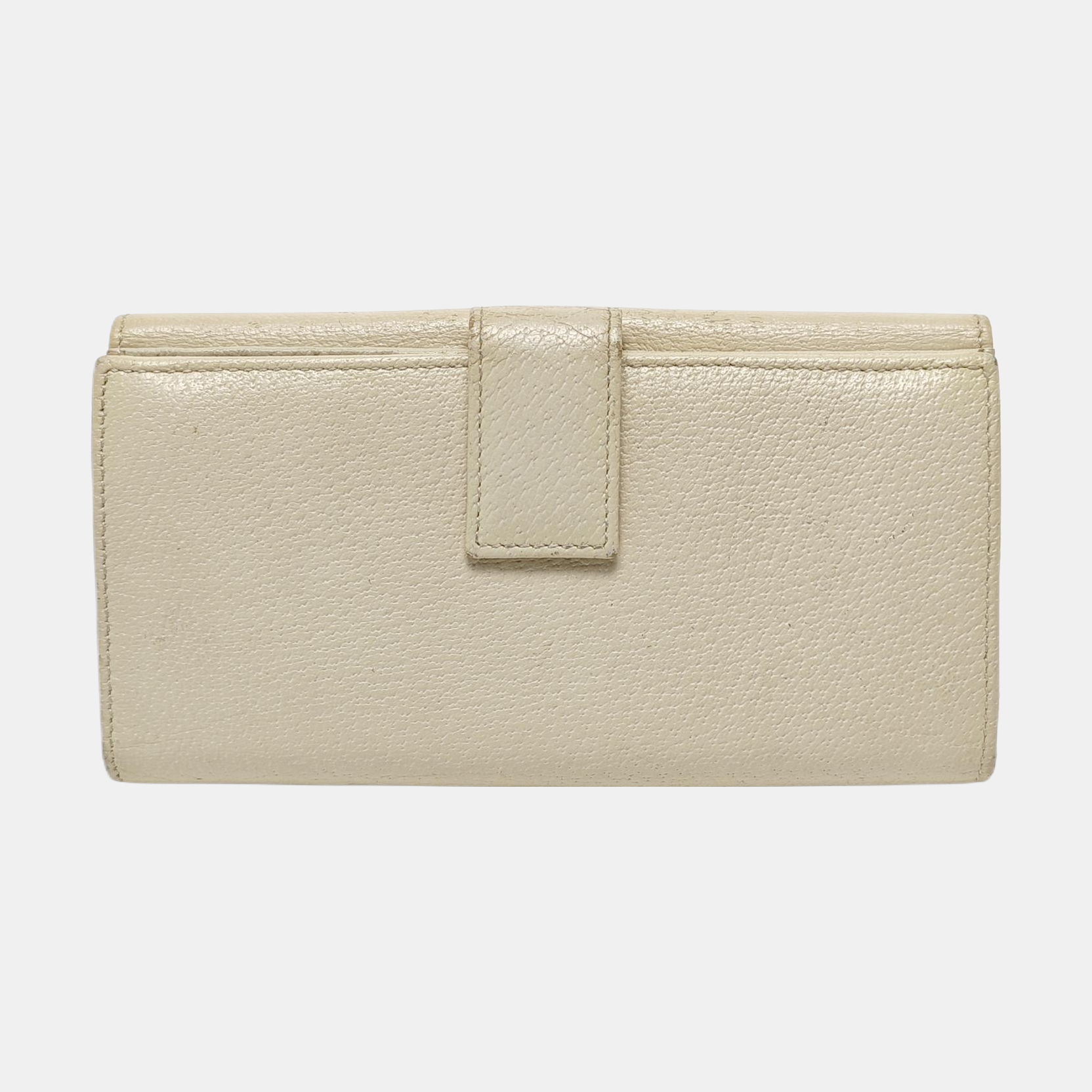 Authenticated pre-owned  Blondie Calfskin White Wallet - Wallet at Looply
