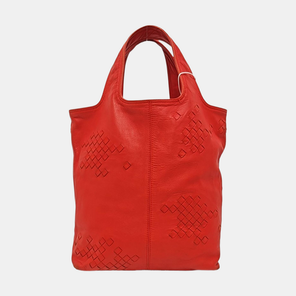 Calfskin Tote Bag Red