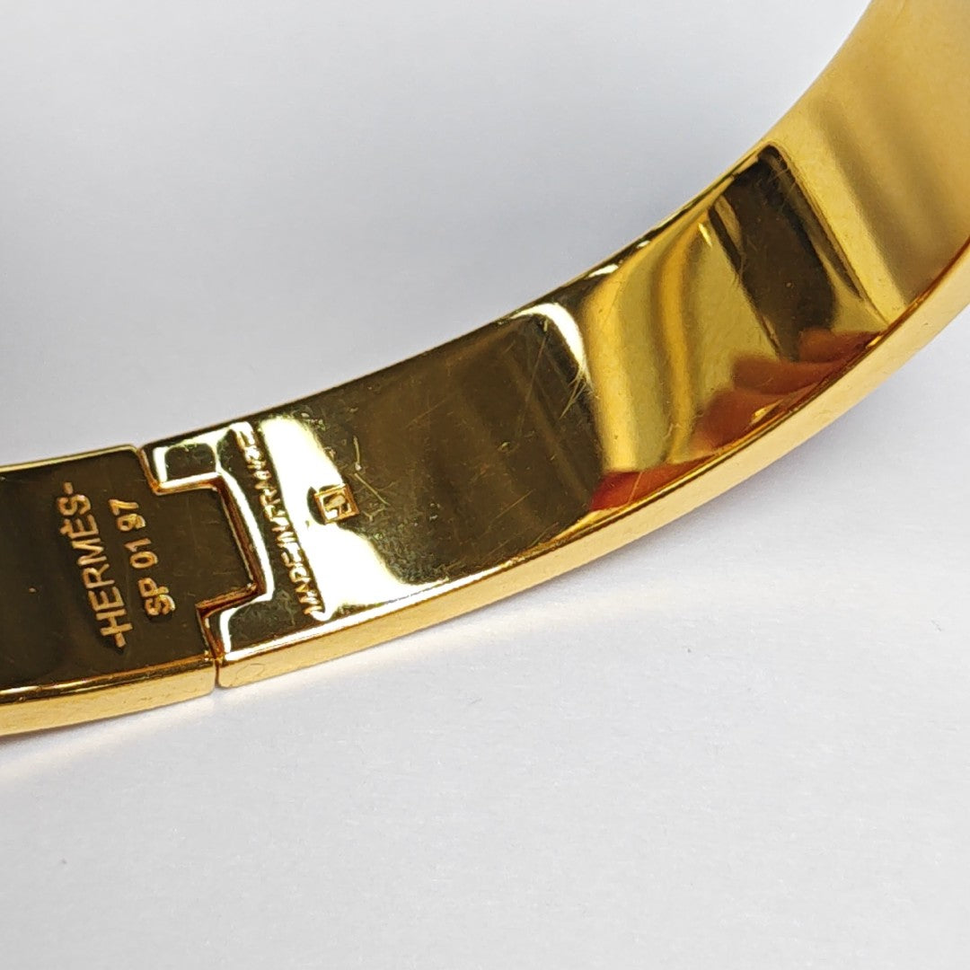 Clic H Metal Gold Bangle