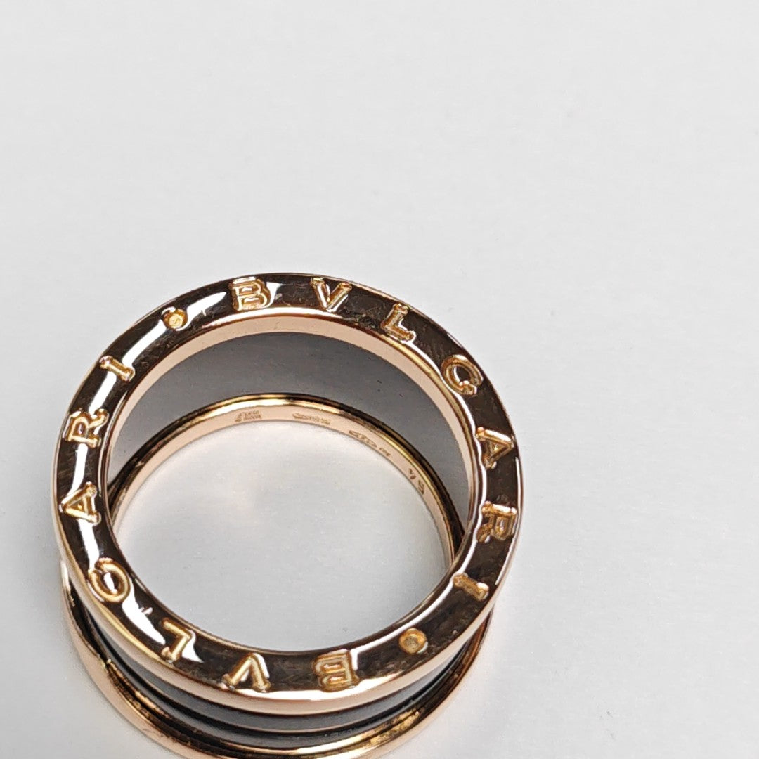 B.ZERO1 18k Rose Gold Ring EU 54