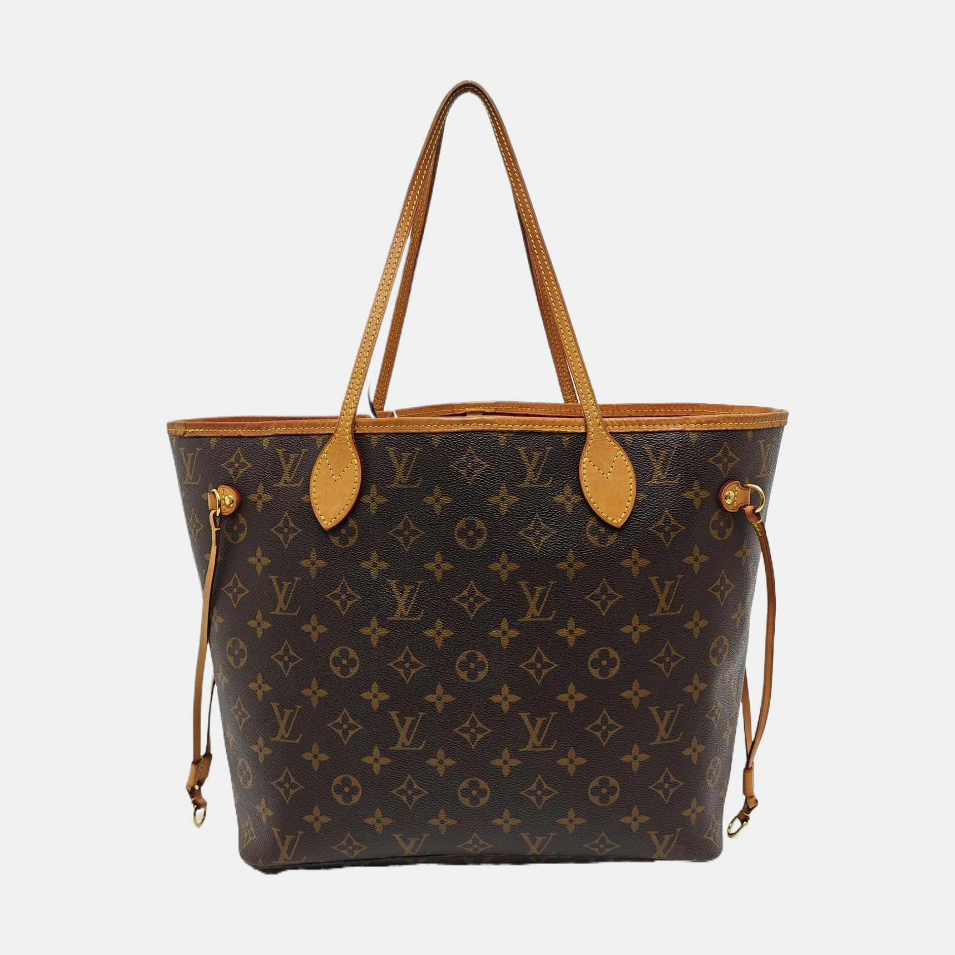 NEVERFULL MM Monogram Coated Canvas Brown