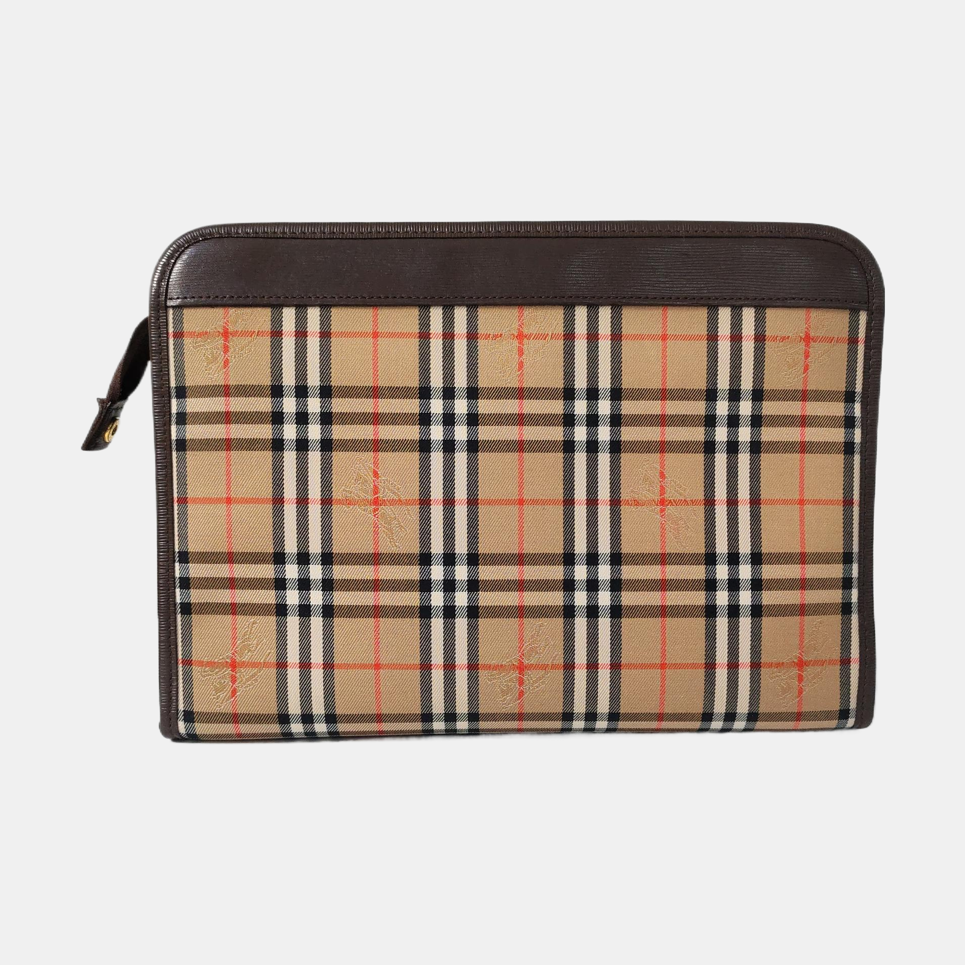 Canvas Clutch Beige
