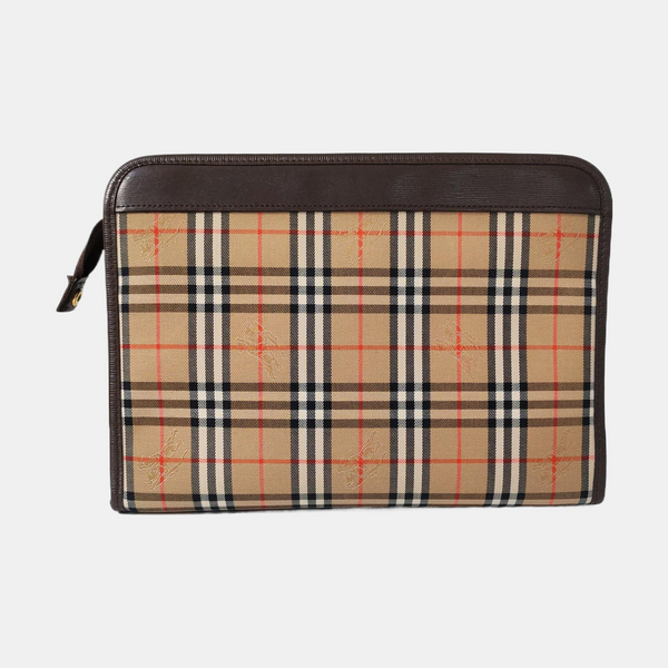 Canvas Clutch Beige