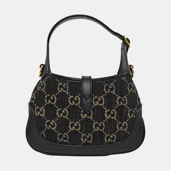 Jackie 1961 Mini Monogram Denim Black