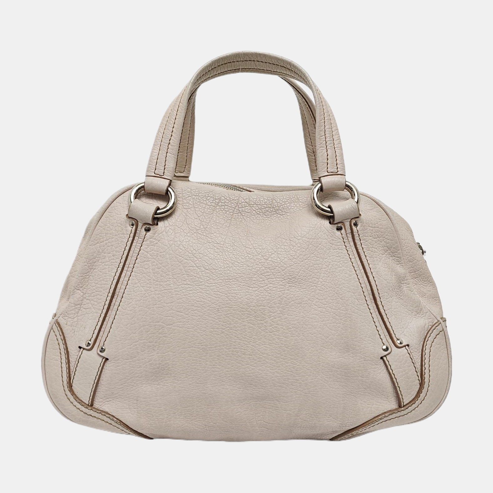 Calfskin Top Handle Bag Pink
