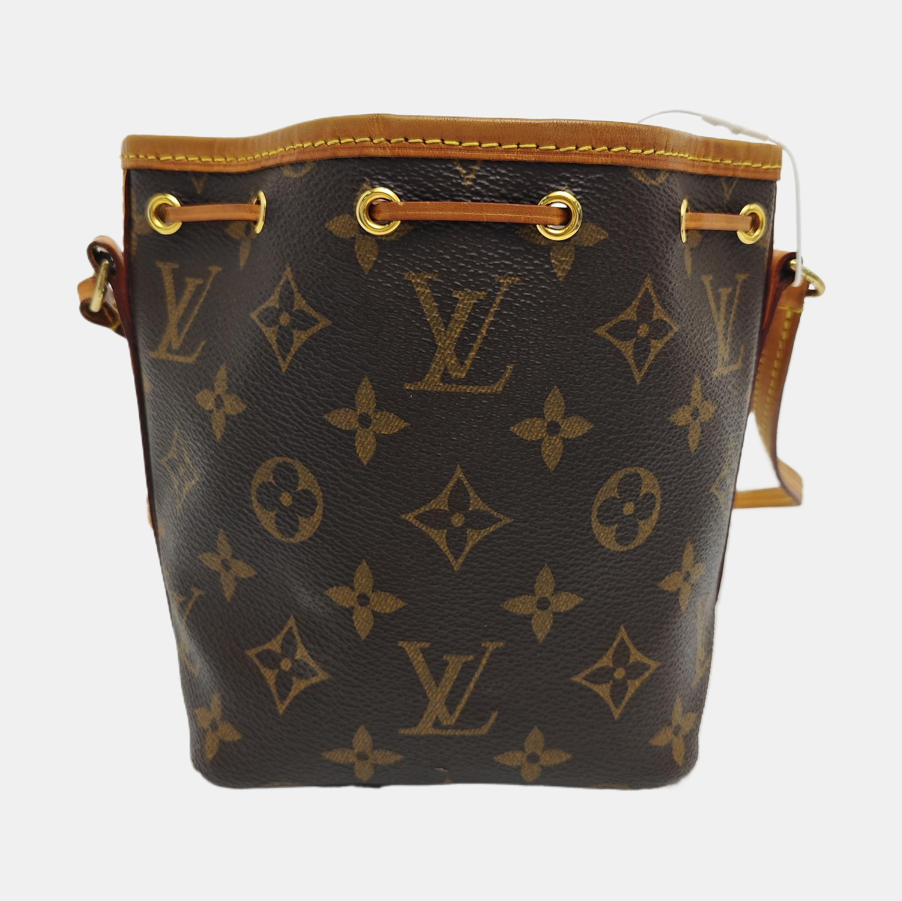 NÉONOÉ Nano Monogram Coated Canvas Brown