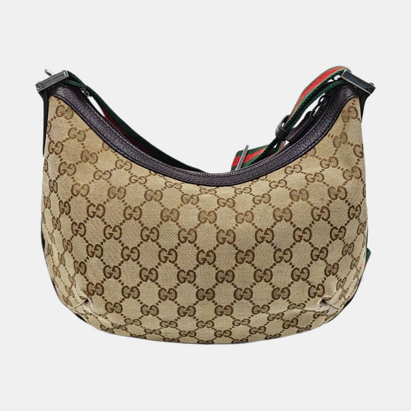 Monogram Coated Canvas Shoulder Bag Beige