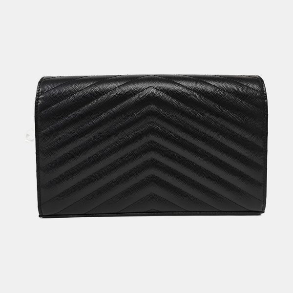 MONOGRAM Medium Chevron Calfskin Black