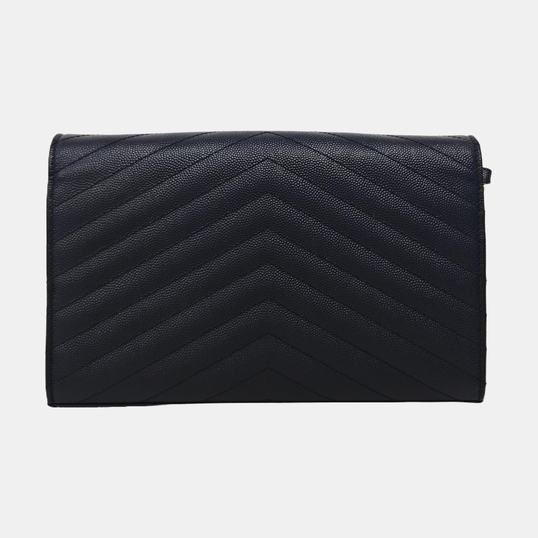 MONOGRAM Medium Chevron Calfskin Blue