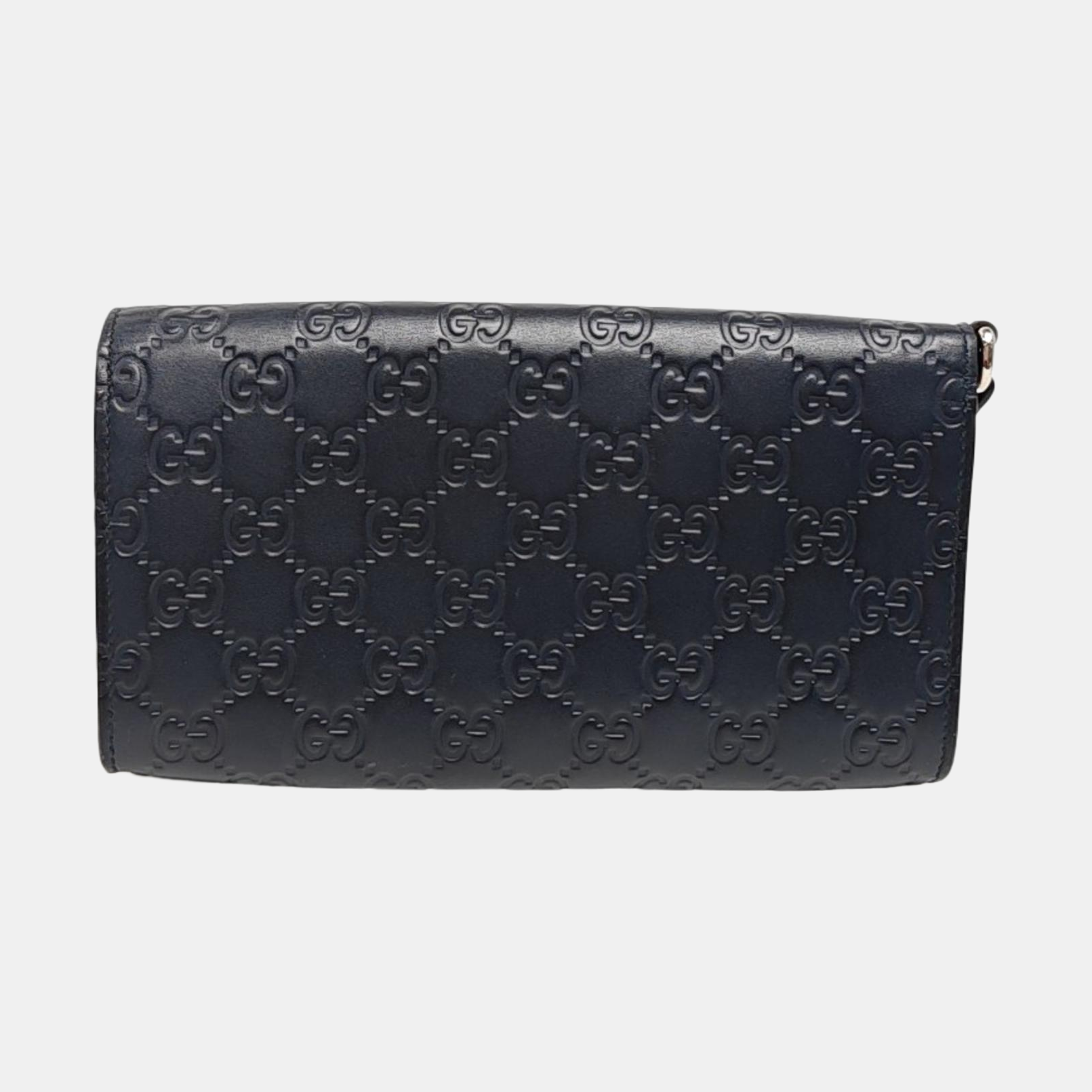 Monogram Calfskin Clutch Blue