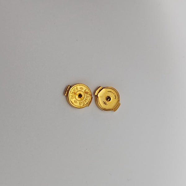 Loop Metal Gold Stud Earrings