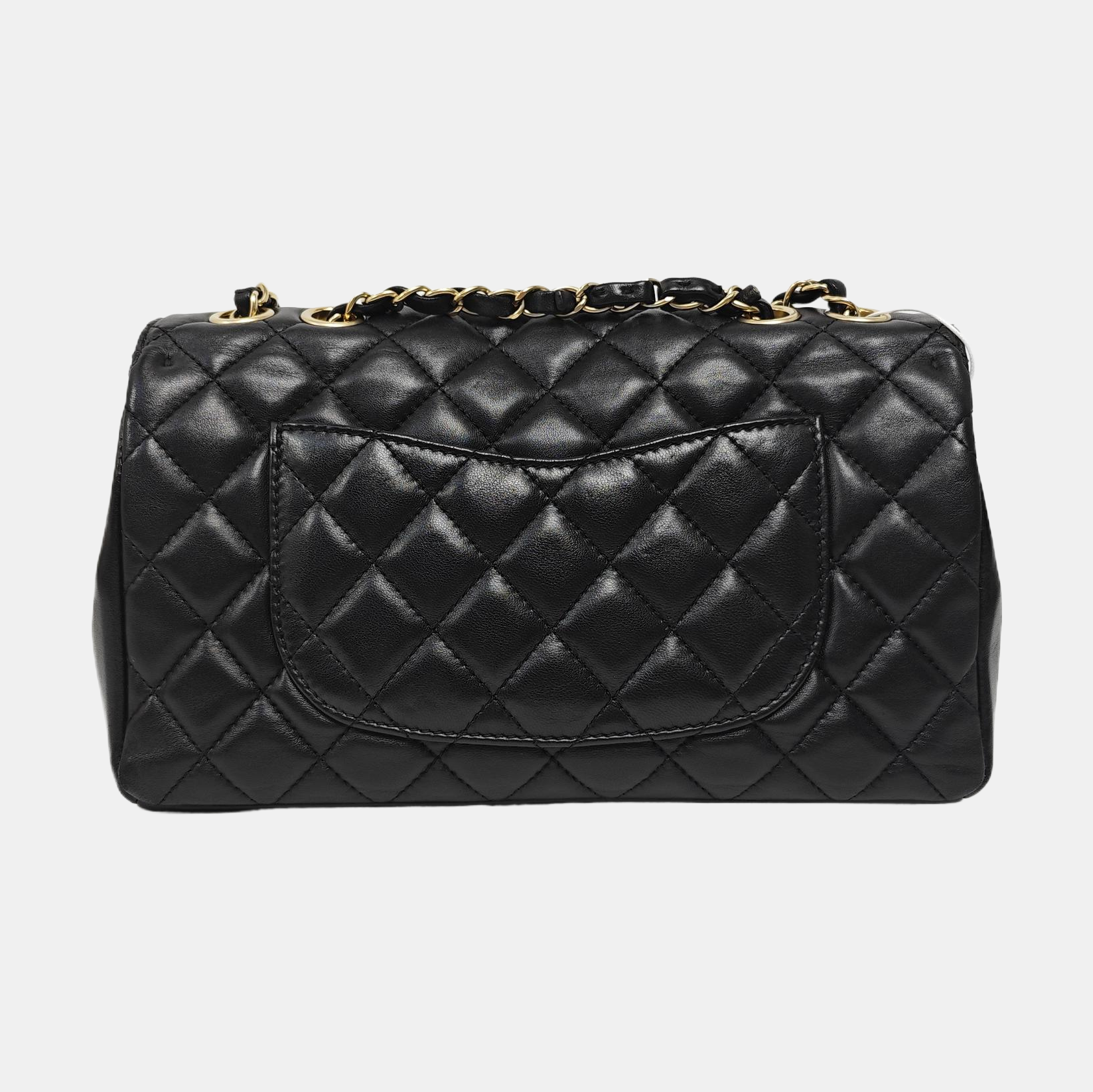 CLASSIC SINGLE FLAP Medium Quilted Lambskin Black