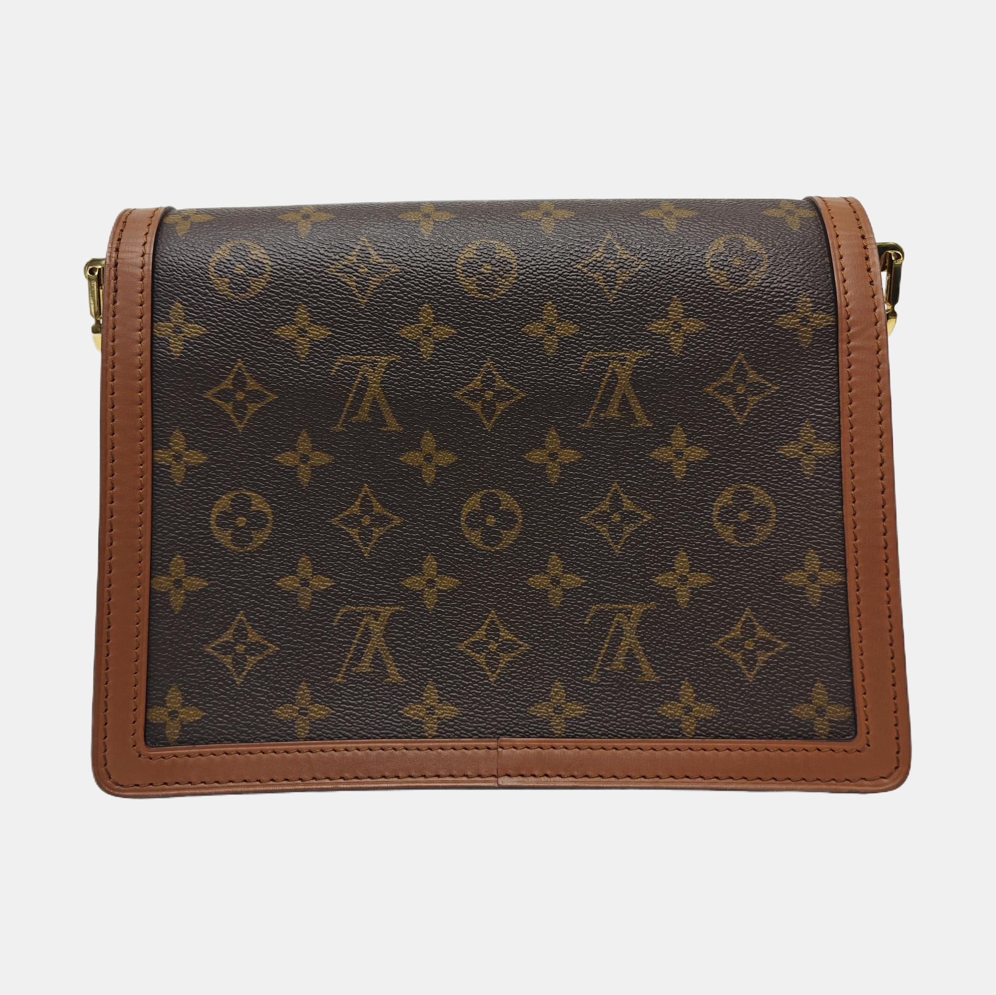 DAUPHINE MM Monogram Coated Canvas Brown