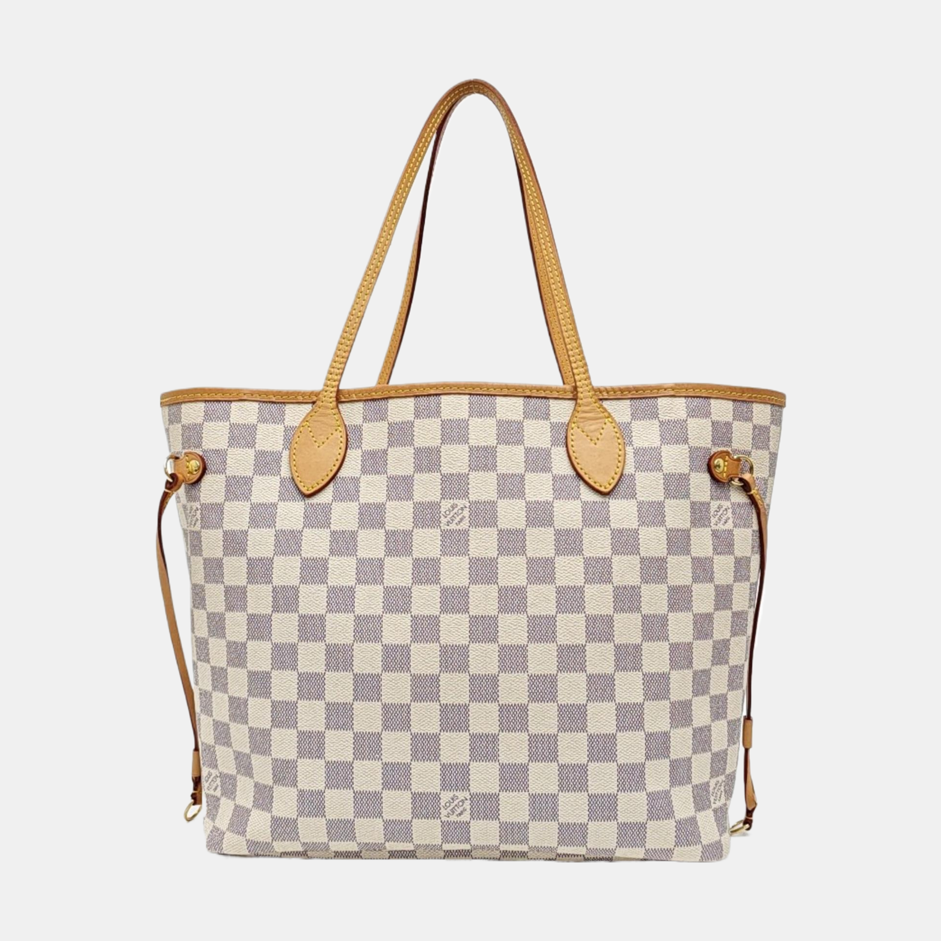 NEVERFULL MM Damier Azur Coated Canvas White