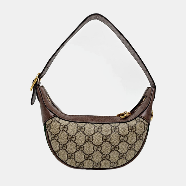 Ophidia Mini Monogram Coated Canvas Beige