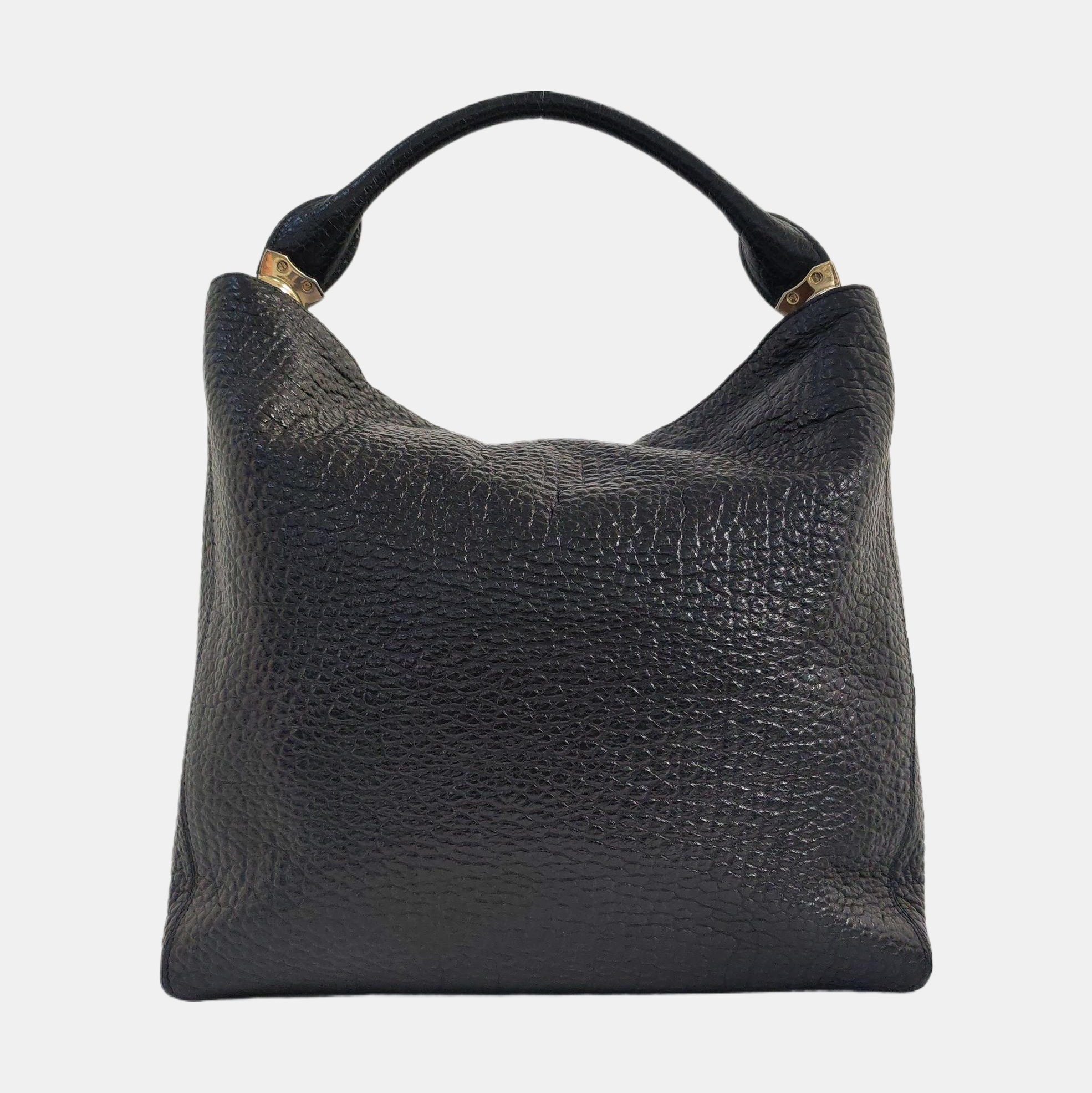 Calfskin Bucket Bag Black